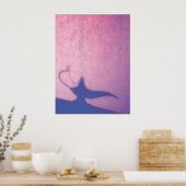 Aladdin's Lamp Roze en Paars Poster (Keuken)