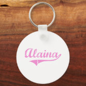 Alaina Classic Style Name Sleutelhanger (Voorkant)