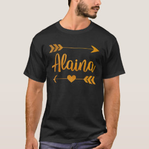 ALAINA Gepersonaliseerde Naam Grappige Verjaardag T-shirt