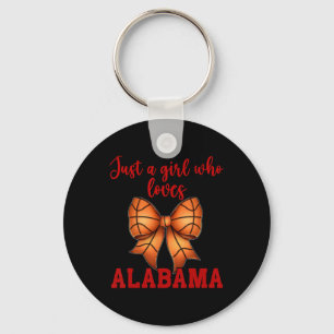 Alama Coquette Schets Boog Meisje Loves Alama Sleutelhanger