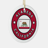 Alameda California Keramisch Ornament (Rechts)