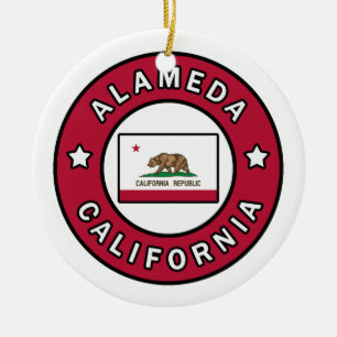 Alameda California Keramisch Ornament