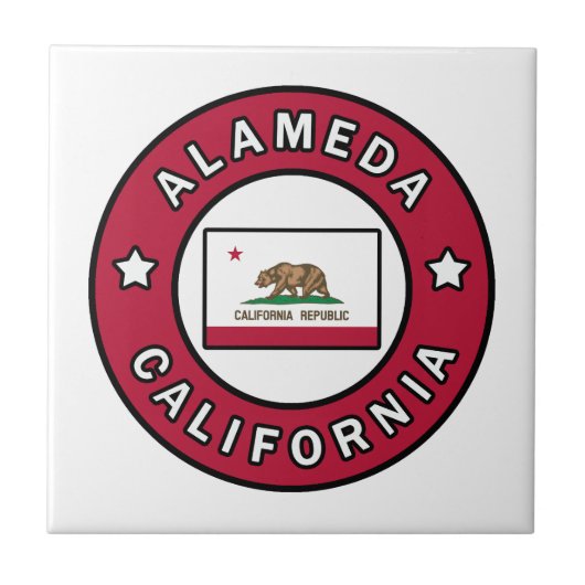 Alameda California Tegeltje (Voorkant)