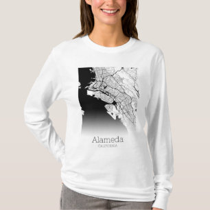 Alameda City Map T-shirt