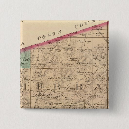 Alameda Co 8 Vierkante Button 5,1 Cm (Voorkant)