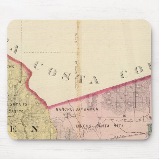 Alameda County map Muismat (Voorkant)