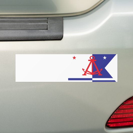 Alameda vlag bumpersticker (Op auto)