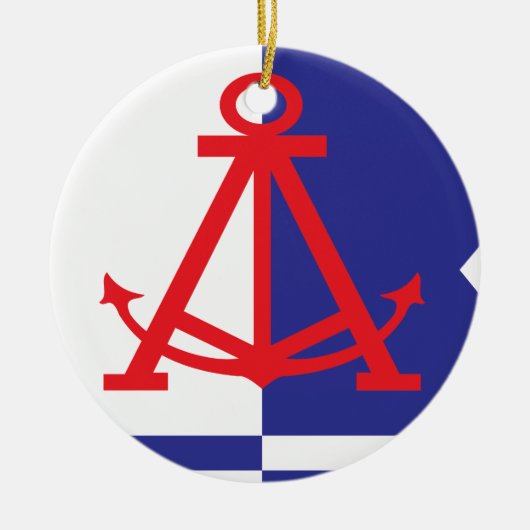 Alameda vlag keramisch ornament (Voorkant)