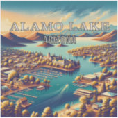 Alamo Lake Arizona 3 Inch Vinyl Sticker (Voorkant)
