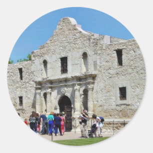 Alamo San Antonio Forts Texas Ronde Sticker