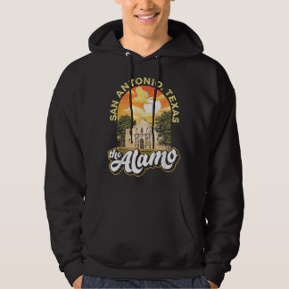Alamo San Antonio Texas Mission Vintage Retro Hoodie
