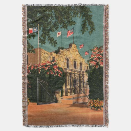  Alamo Throw Blanket Deken (Voorkant Verticaal)