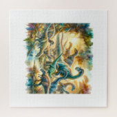 Alamosaurus Dinosaurs 060624AREF126 - Watercolor Legpuzzel (Horizontaal)