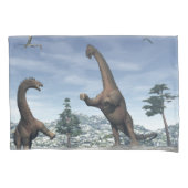 Alamosaurus dinosaurus gevecht - 3D rendering Kussensloop (Voorkant)