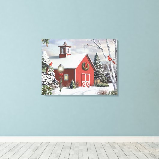 Alan Giana "Als Winter Oproepen" Canvas Print (Insitu (Houten vloer))