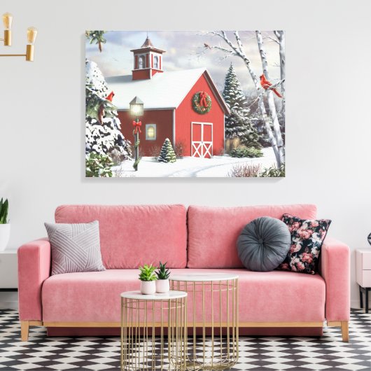 Alan Giana "Als Winter Oproepen" Canvas Print (Insitu (Woonkamer))