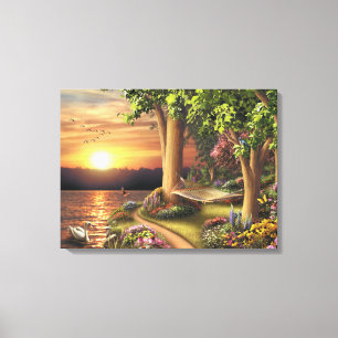 Alan Giana "Around the Lake" Canvas print
