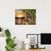 Alan Giana "Around the Lake" Poster (Thuiskantoor)