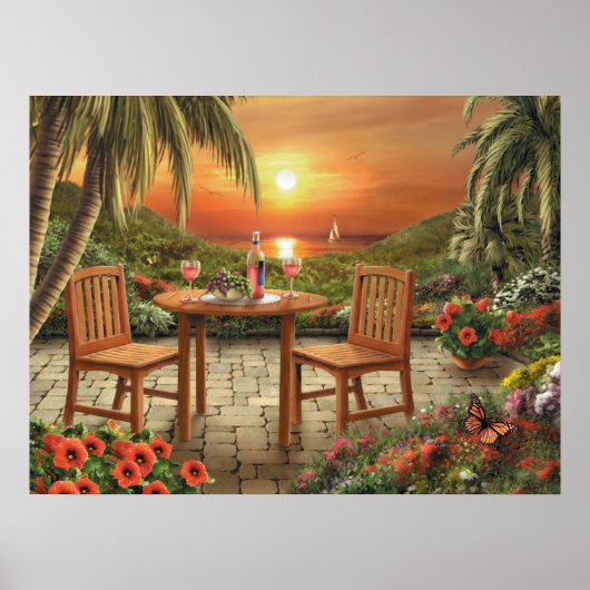 Alan Giana "Beauful as the Sunset"-Poster Poster (Voorkant)