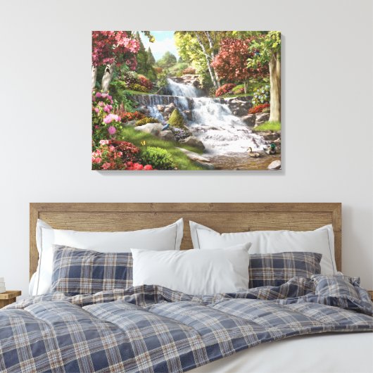 Alan Giana "Bij de Herfsten" Canvas Print (Insitu (Slaapkamer))