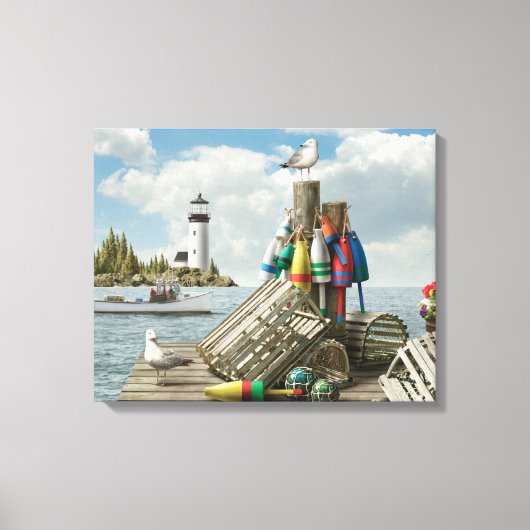 Alan Giana "Dockside" Canvas Print (Voorkant)