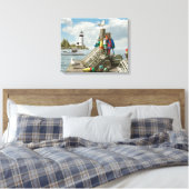 Alan Giana "Dockside" Canvas Print (Insitu (Slaapkamer))