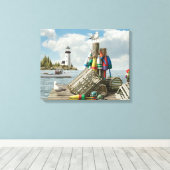 Alan Giana "Dockside" Canvas Print (Insitu (Houten vloer))