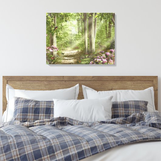 Alan Giana "Forest of Life" Canvas Print (Insitu (Slaapkamer))