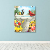 Alan Giana "Garden Friends" Canvas Print (Insitu (Houten vloer))
