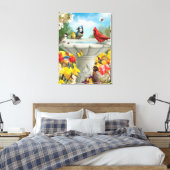 Alan Giana "Garden Friends" Canvas Print (Insitu (Slaapkamer))