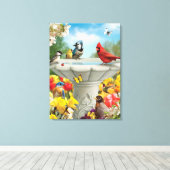 Alan Giana "Garden Friends" Canvas Print (Insitu (Houten vloer))