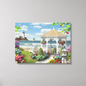 Alan Giana "Gazebo bij het Zee" Canvas Print (Voorkant)