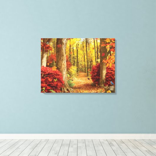 Alan Giana "Herfst Bossen" Canvas Print (Insitu (Houten vloer))