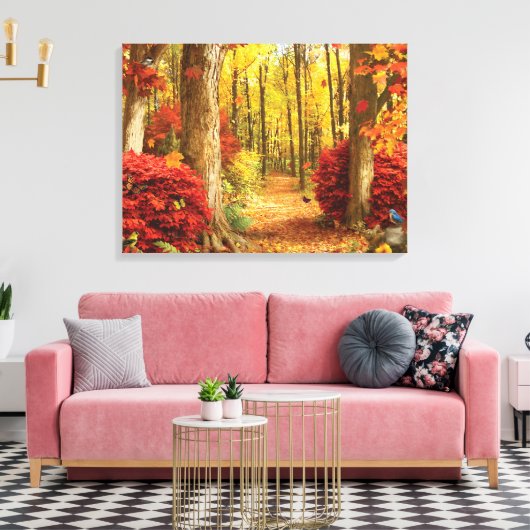 Alan Giana "Herfst Bossen" Canvas Print (Insitu (Woonkamer))
