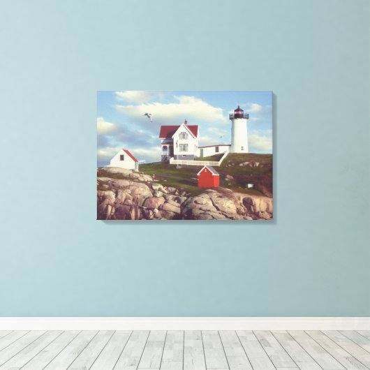 Alan Giana "Nubble Light" Canvas Print (Insitu (Houten vloer))