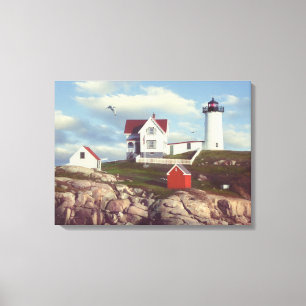 Alan Giana "Nubble Light" Canvas Print