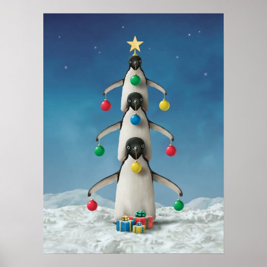 Alan Giana "Oh Penguin Tree" Poster (Voorkant)