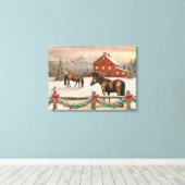 Alan Giana "Peaceful Pasture" Vinyl Fotobehang Canvas Afdruk (Insitu (Houten vloer))