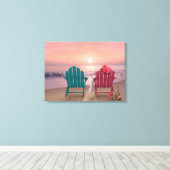 Alan Giana "Rust 3" Canvas Print (Insitu (Houten vloer))