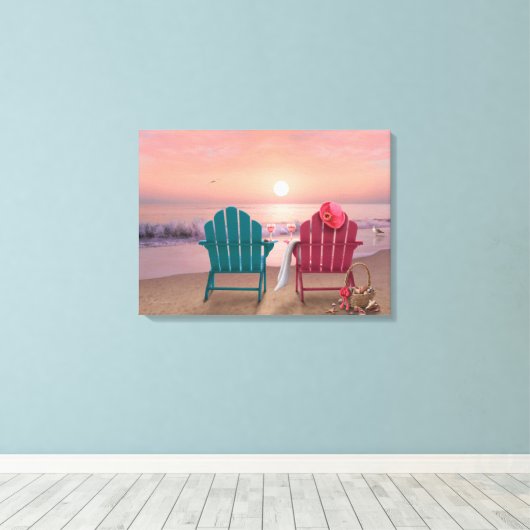 Alan Giana "Rust 3" Canvas Print (Insitu (Houten vloer))