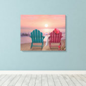 Alan Giana "Rust 3" Canvas Print (Insitu (Houten vloer))