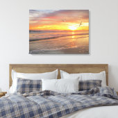 Alan Giana "Sunrise Shore" Canvas Print (Insitu (Slaapkamer))