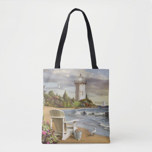 Alan Giana "The Perfect Place" over de hele Canvas Tote Bag (Voorkant)