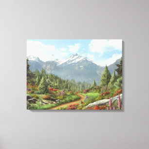 Alan Giana "To the Mountain" Canvas print