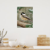 Alan Giana "Winter Chickadee" Poster (Keuken)