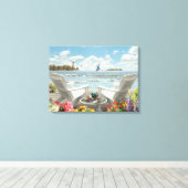 Alan Giana "Zomerontsnapping" Canvas Print (Insitu (Houten vloer))