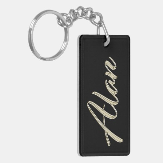 Alan Name whitegold Porte-clés (Devant gauche)