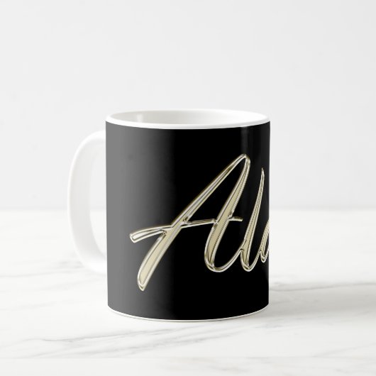 Alan Name whitegold Tasse Teetasse (Devant gauche)