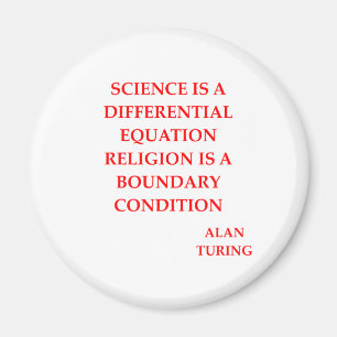 alan TURING quote Magneet
