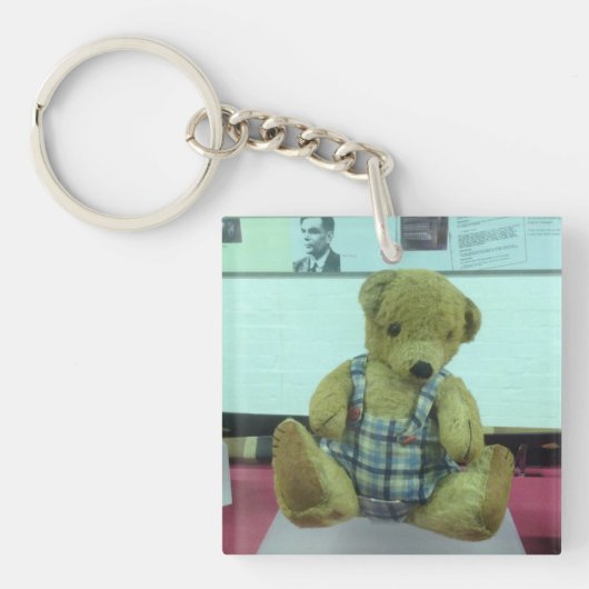 Alan Turing's teddybeer Sleutelhanger (Voorkant)